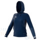 Adidas T19 Hoodie Dames Navy Blauw